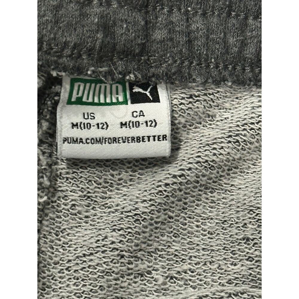 Boys Puma Joggers Charcoal Gray Size Medium - Picture 3 of 3